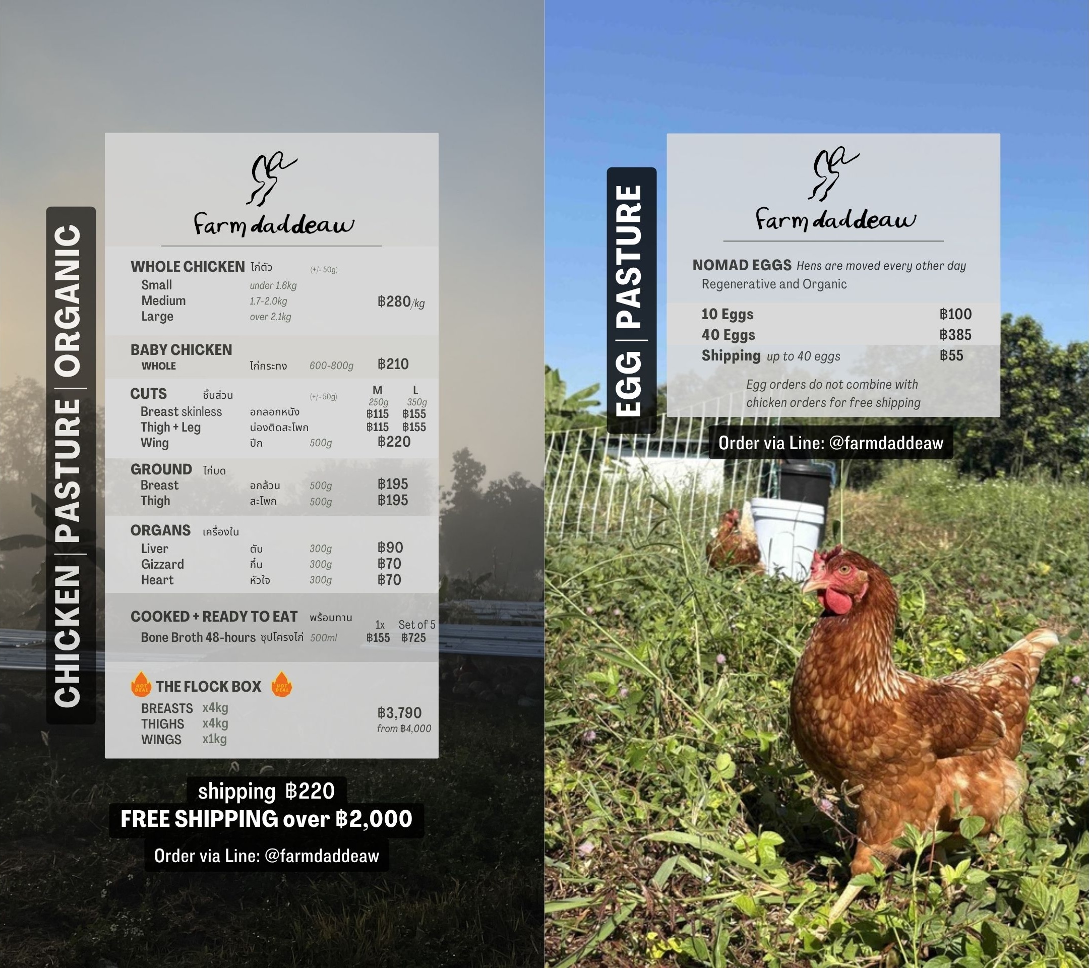 organic chicken price